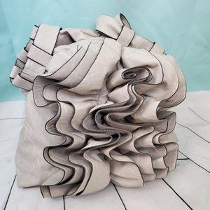 NINA ANTONY Beige Flower Shoulder Bag